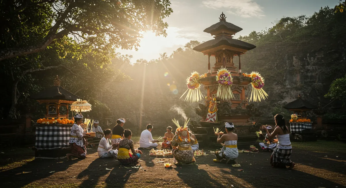 Balinese Hindu Ceremonies in Nusa Penida