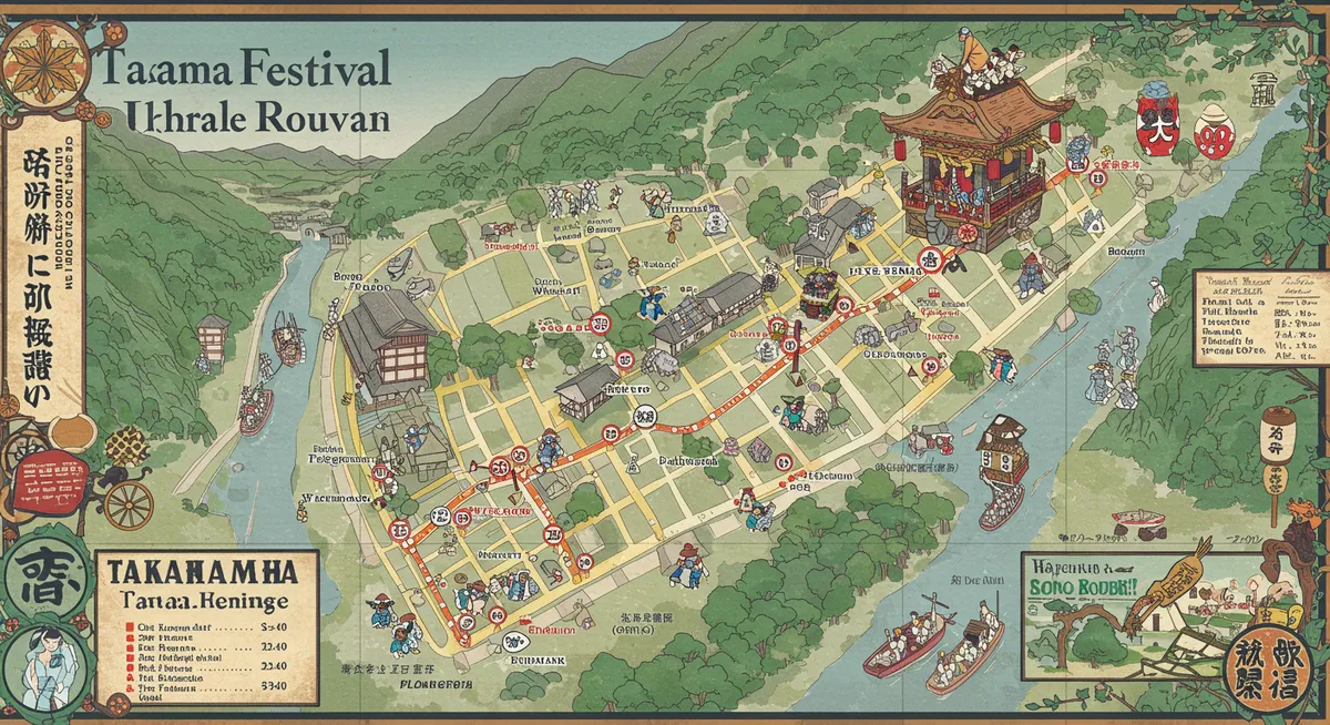 Takayama Festival Parade Route Map Guide